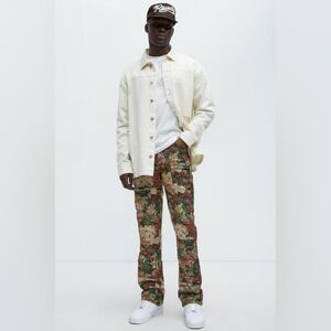 Pissarro Tapestry Slim Stacked Flare Pants - Multi Color